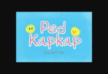 Ped Kapkap Font Poster 1