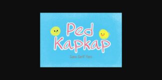 Ped Kapkap Font Poster 1