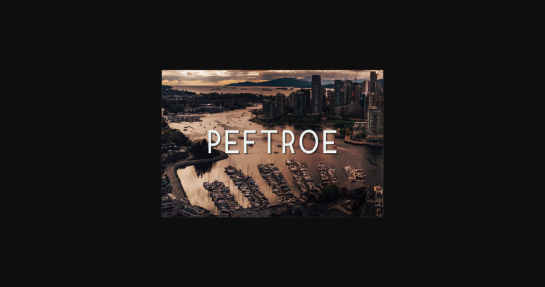 Peftroe Font Poster 3