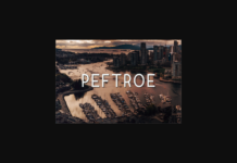 Peftroe Font Poster 1