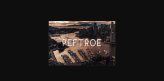 Peftroe Font Poster 1