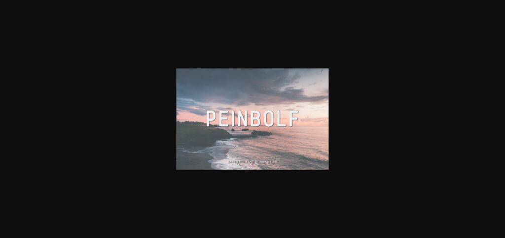 Peinbolf Font Poster 3