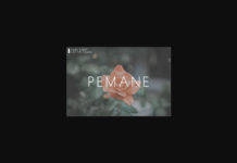 Pemane Font Poster 1