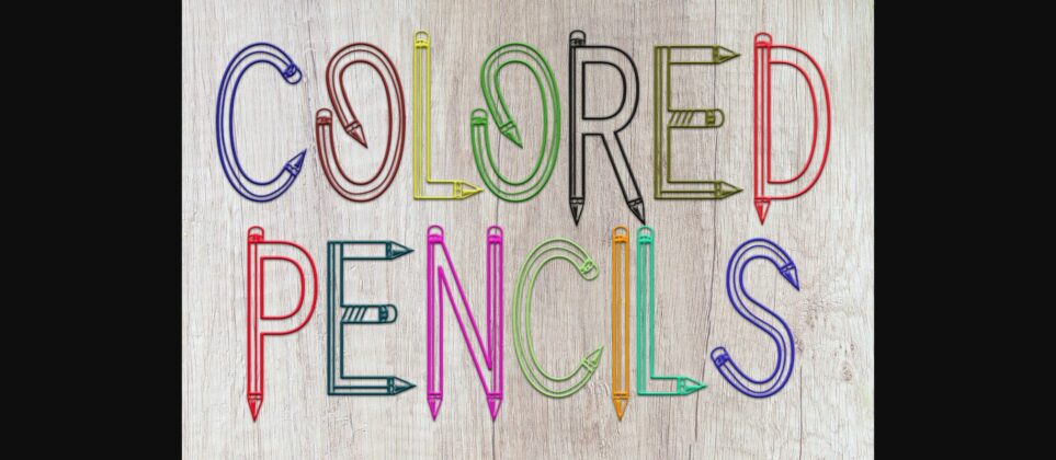 Pencil Boho Font Poster 9