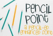 Pencil Point Font Poster 1