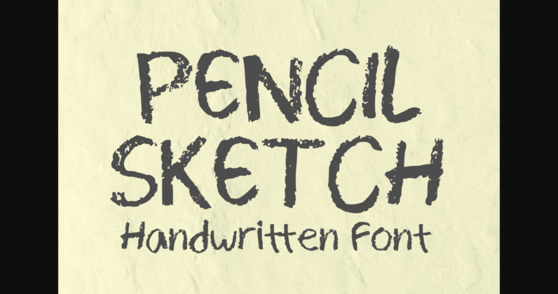 Pencil Sketch Font Poster 3