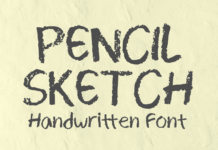 Pencil Sketch Font Poster 1