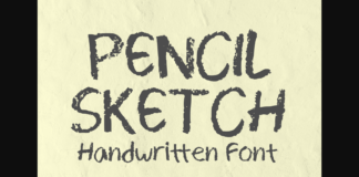Pencil Sketch Font Poster 1