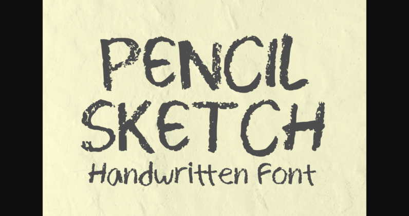 Pencil Sketch Font Poster 1