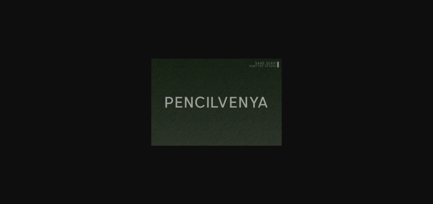 Pencilvenya Font Poster 3