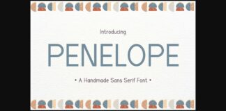 Penelope Font Poster 1