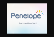 Penelope Font Poster 1