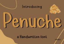 Penuche Font Poster 1