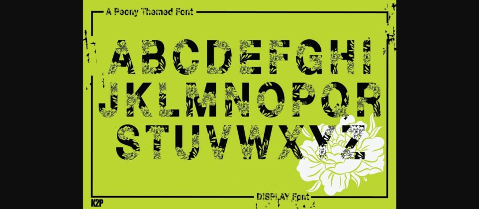 Peony Vacation Font Poster 4