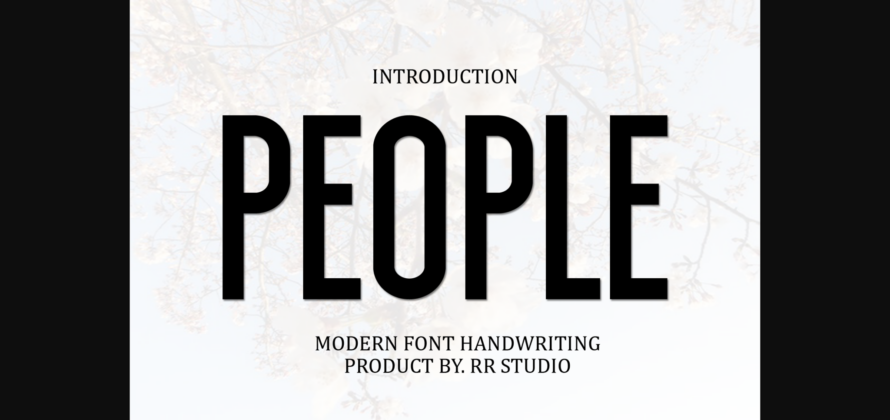People Font Poster 3