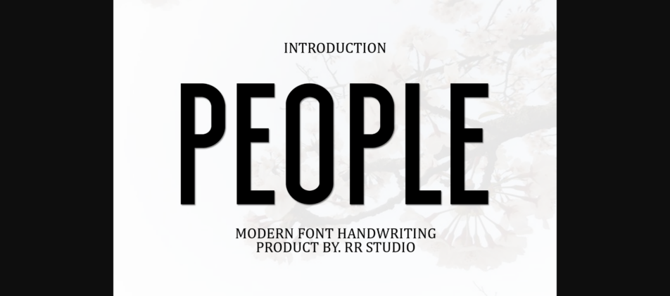 People Font Poster 3
