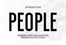 People Font Poster 1