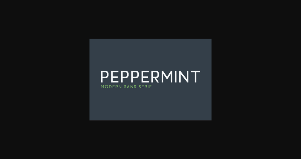 Peppermint Font Poster 3