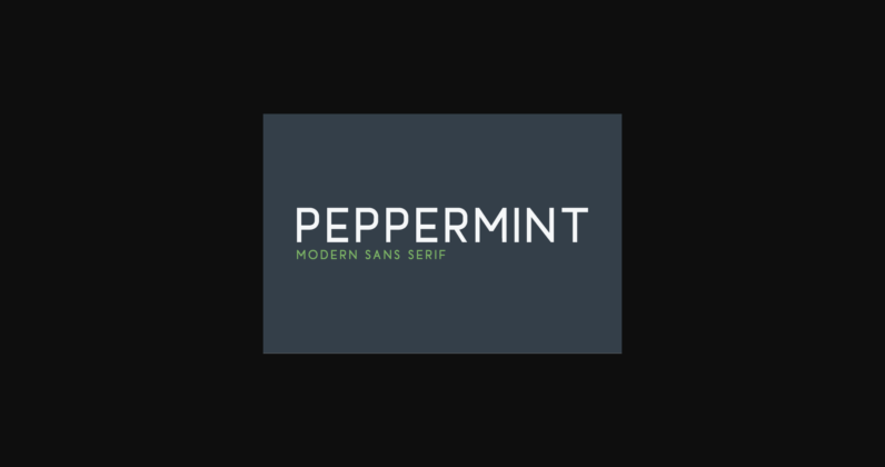 Peppermint Font Poster 3