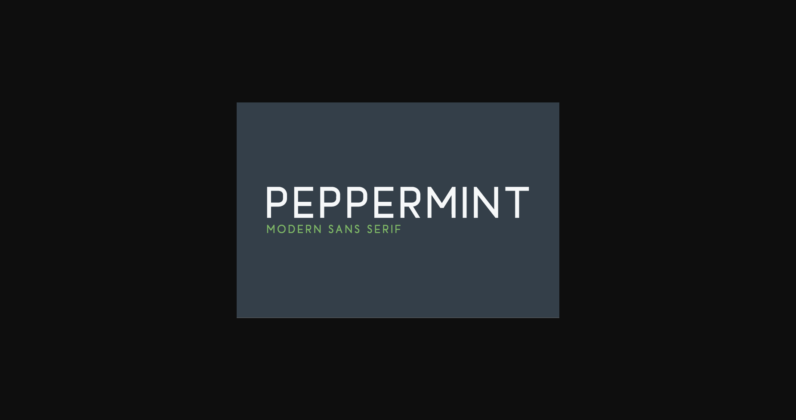 Peppermint Font Poster 1