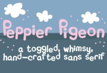 Peppy Pigeon Font Poster 1