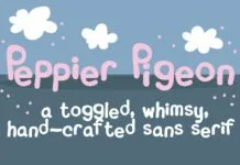Peppy Pigeon Font Peppy Pigeon Font Poster 1