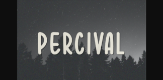 Percival Font Poster 1