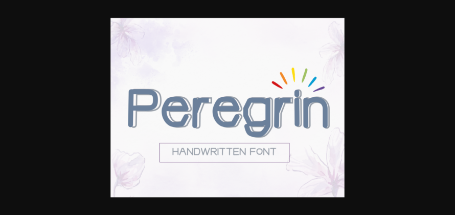 Peregrin Font Poster 3