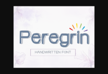 Peregrin Font Poster 1