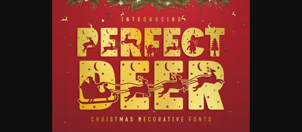 Perfect Deer Font Poster 3