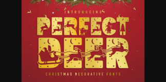 Perfect Deer Font Poster 1