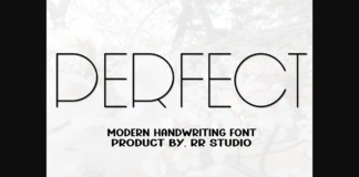 Perfect Font Poster 1