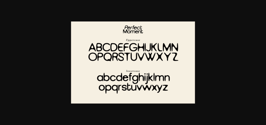 Perfect Moment Font Poster 6