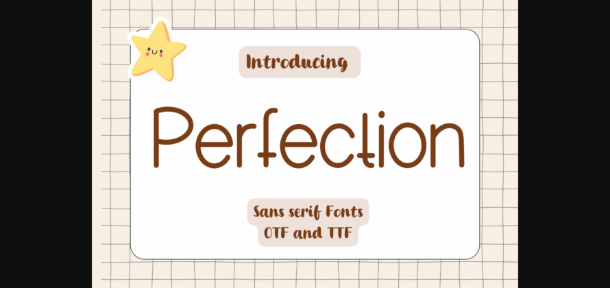 Perfection Font Poster 3