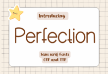 Perfection Font Poster 1