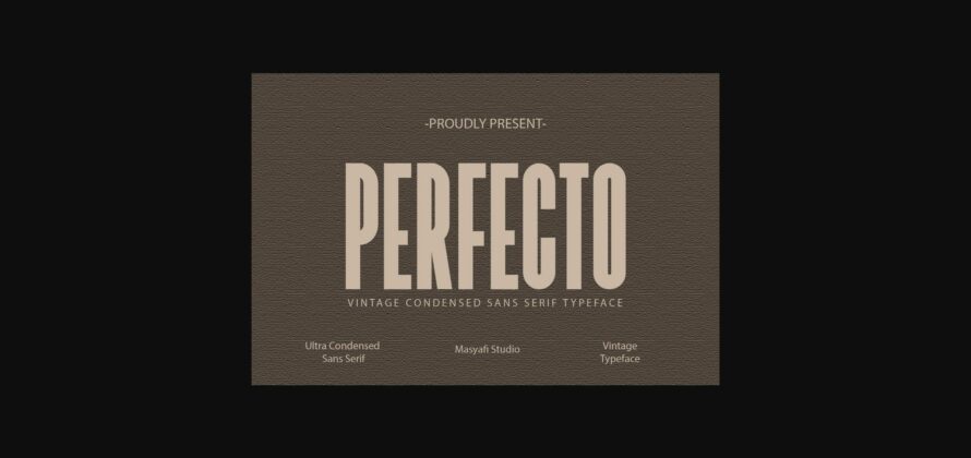 Perfecto Font Poster 1