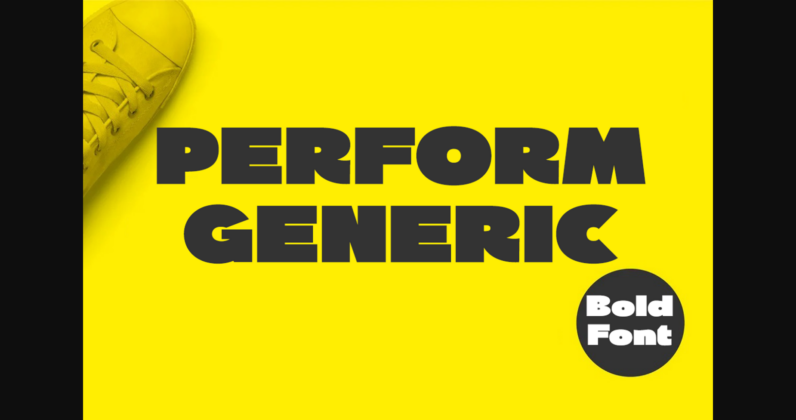 Perform Generic Font Poster 3