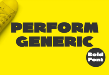 Perform Generic Font Poster 1