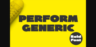 Perform Generic Font Poster 1