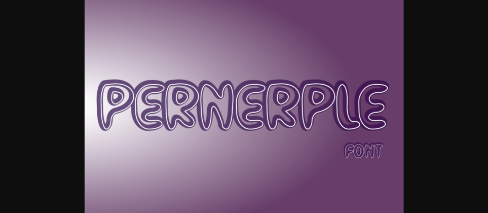 Pernerple Font Poster 1