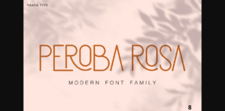 Peroba Rosa Font Poster 1