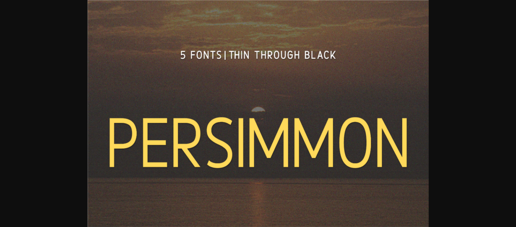 Persimmon Font Poster 3