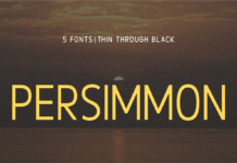 Persimmon Font Poster 1