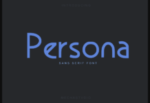 Persona Font Poster 1