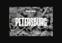 Petersburg Font Poster 1