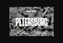 Petersburg Font Petersburg Font Poster 1