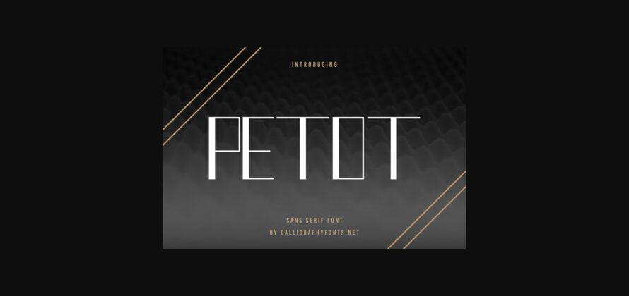 Petot Font Poster 3