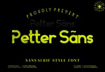 Petter Sans Font Poster 1