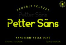 Petter Sans Font Poster 1