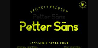 Petter Sans Font Poster 1